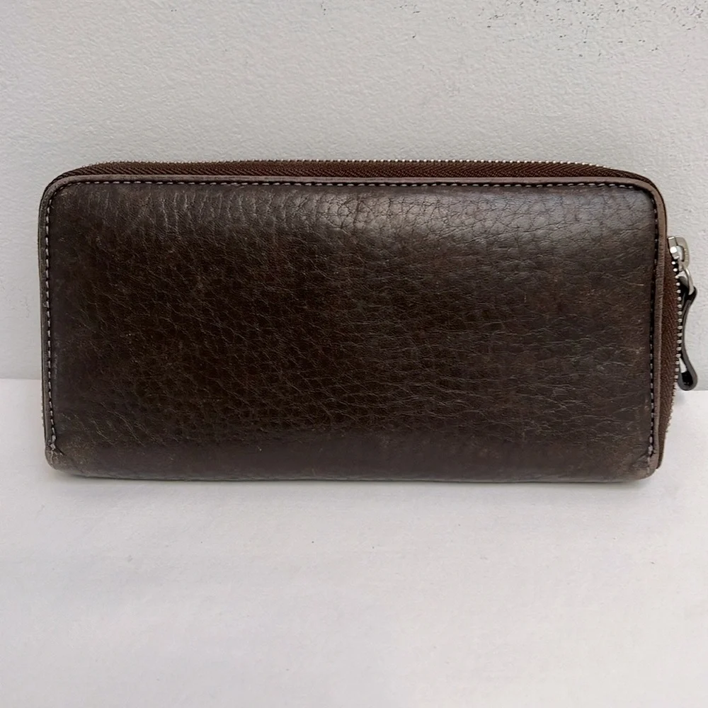 Coach Leather Accordion Wallet